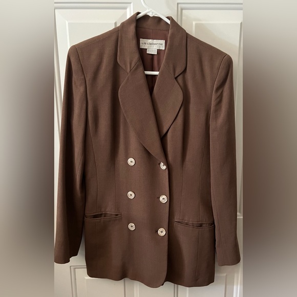 Liz Claiborne Wool Blend Pants/Jacket Suit Sz 4/8 - Picture 3 of 12